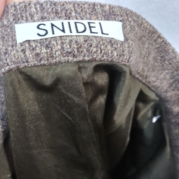 Snidel Beige Tan Tweed Mini Office Chic Size 0 - Picture 5 of 6